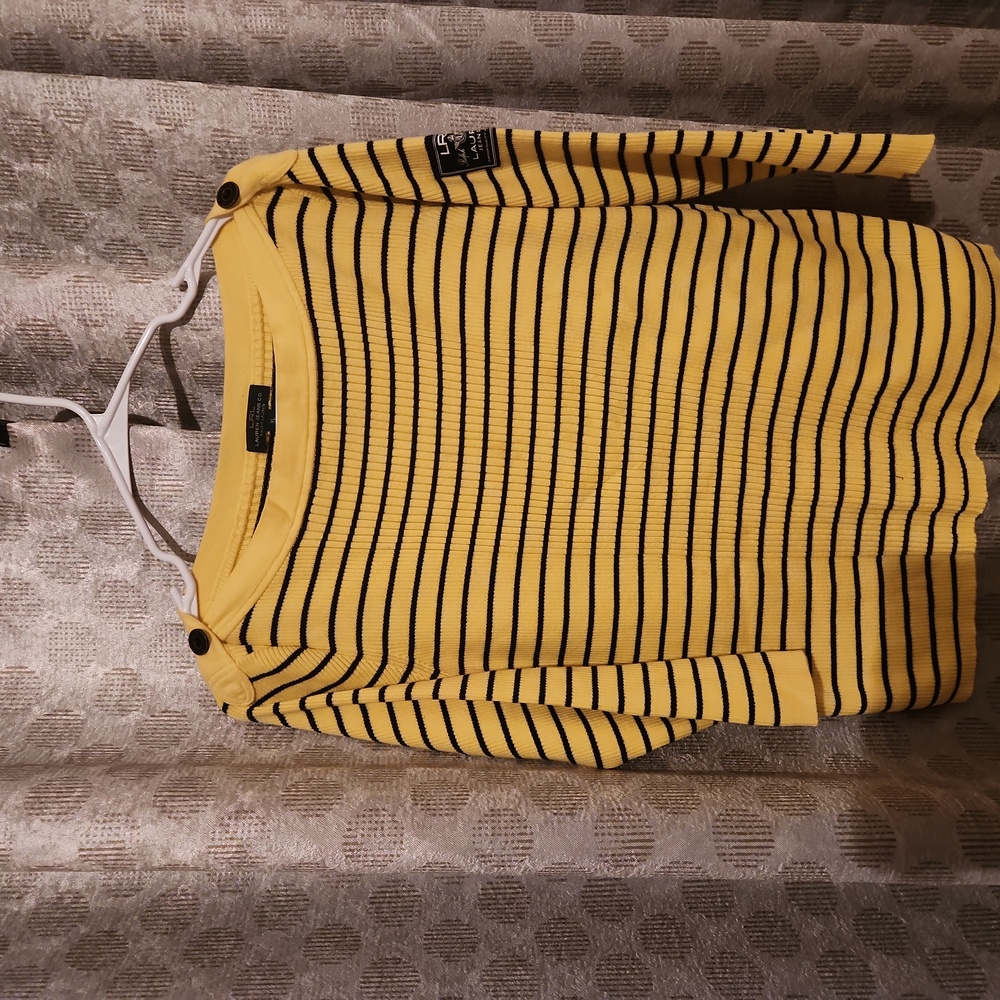 Yellow and Black  Pullover Sweater